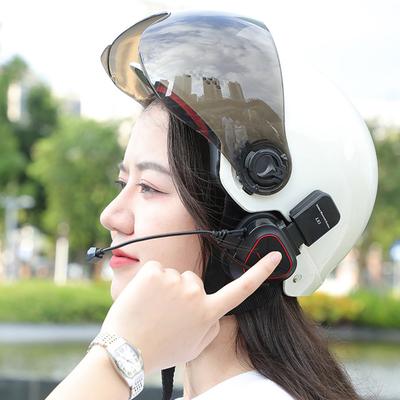 LX1 Мотоциклетный летний шлем Специальная гарнитура Bluetooth 5.3 Портативные наушники для мотоциклетного шлема с интеллектуальным шумоподавлением CVC