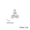 5pcs/lot DIY Charms for Earring Necklace Bracelet Music Tree Moon Star Stainless Steel Pendant for Jewelry Making Findings