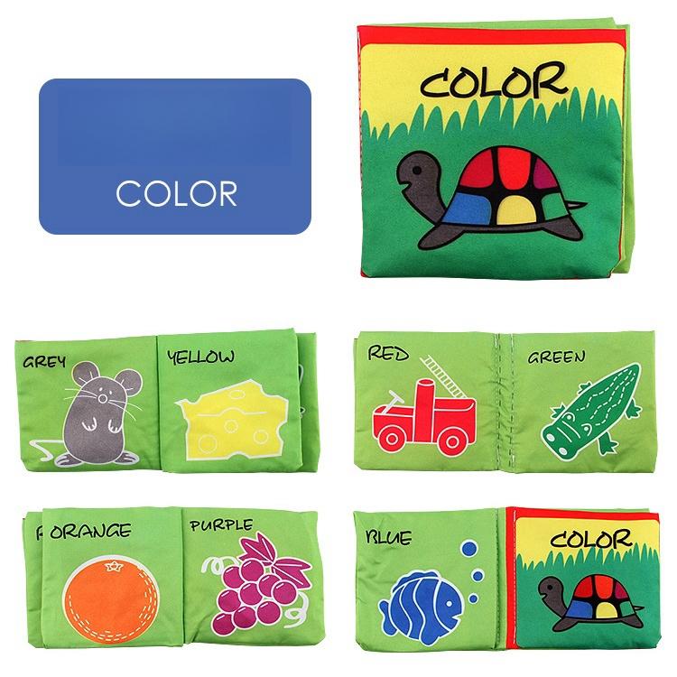 Soft Cloth Baby Book Toy Colorful Fabric Baby Learning Book Early Educational Toy Gift for Babies