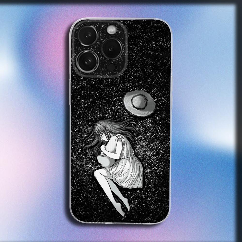 Чехол для телефона «Спокойной ночи, П-Пунпун» для iPhone 16, 15, 14, 13, 12, 11 Plus, Pro, Max, XR, XS, X, Plus, SE, Mini Прозрачный Мягкий Чехол