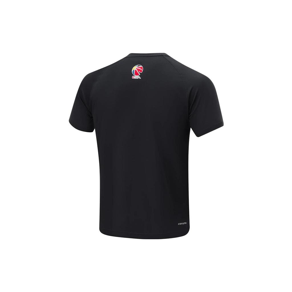 Баскетбольная майка с коротким рукавом Li Ning CBA Series Professional, мужская, черная ATST911-1