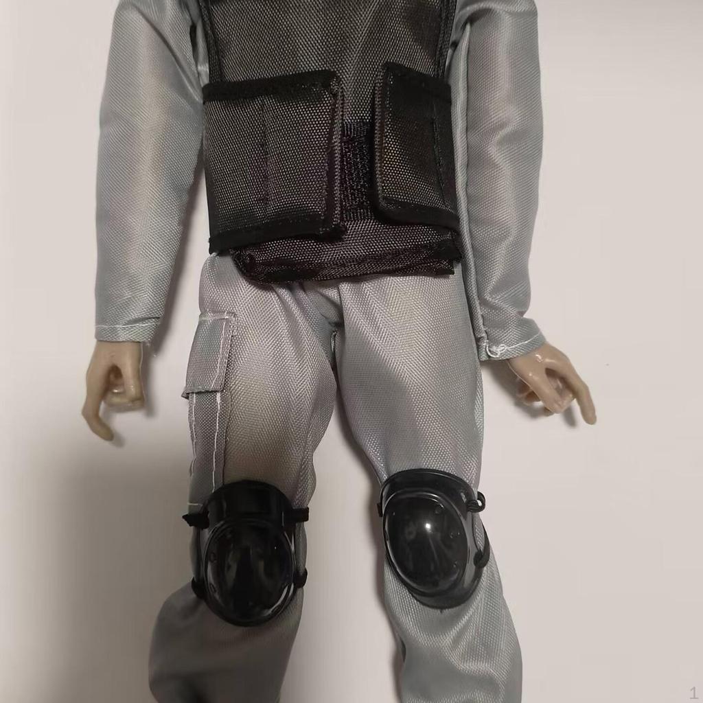 2 Pieces 1/6 Scale Doll Knee Pads, Clothing Handmade, Stylish Figure Costume for 12inch