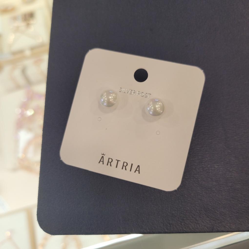 ARTRIA 12 мм Жемчужные Серьги AAAERJJ0006WHF