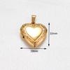 Stainless Steel Openable Carved Heart Photo Locket Pendant Picture Frame Box Charms Chain Necklace for Women Men Metal Jewelry