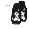 Moomin Car Seat Set of for Front Suitable for Light and Standard Full Coverage for the Driver and Passenger Seats Covers, 2, Seats, Cars, Back, Black,