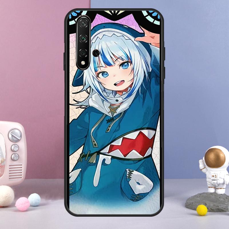 Anime Hololive Gawr Gura For Huawei Nova Y60 Y61 Y70 Y72 Y73 Y90 Y91 9 10 SE 7i 8i 11i 12i P30 P40 Lite P60 Pro Case