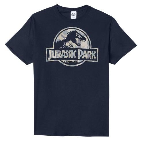 Jurassic Park Mens Camo Logo T-Shirt