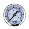GLEAVI Burl Pressure Gauge 0-60 Psi Compressed Air Gauge Dual Scale 1/8 Thread Steel Meter