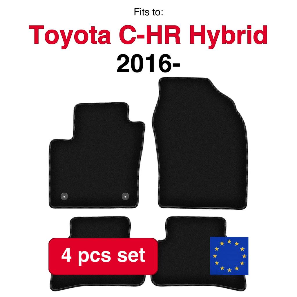 Velour Floor Mats Basic For Toyota C-Hr Hybrid Crossover (2016-)