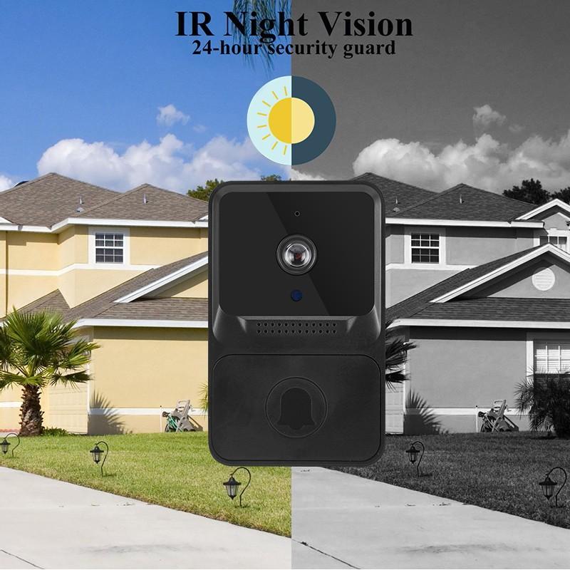 Умный беспроводной видео дверной звонок, цифровой визуальный домофон, WI-FI дверной звонок, водонепроницаемая электронная камера безопасности для швейцара