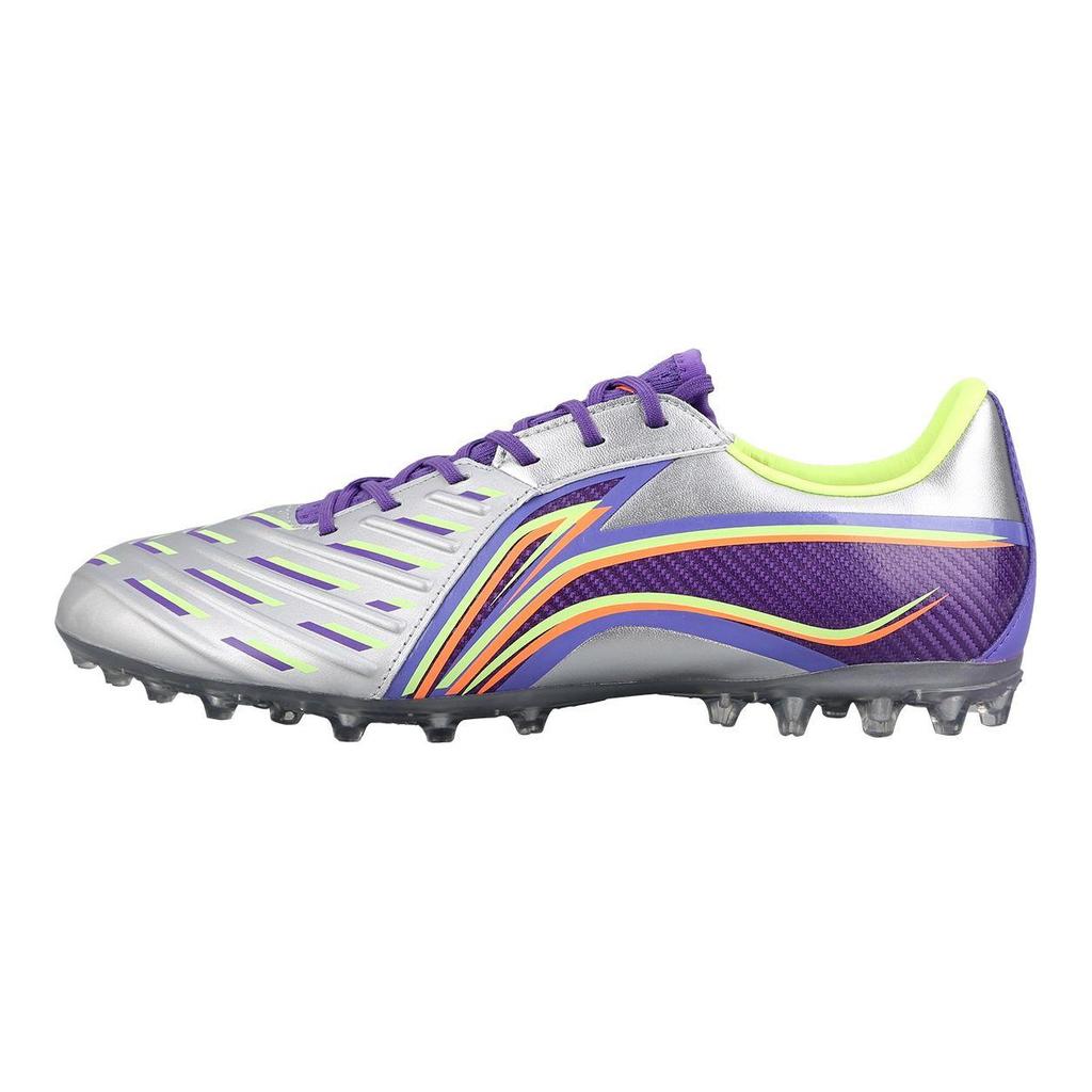 Футбольные бутсы Li Ning Jin MG Short Grass Training, мужские футбольные бутсы, фиолетовые YSFT011-3