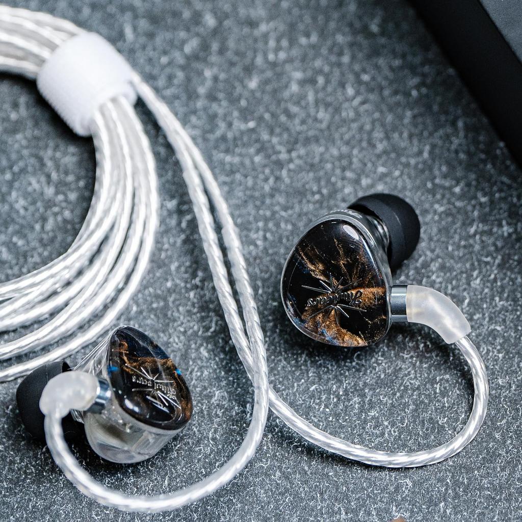 LINSOUL Kiwi Ears x Crinacle Singolo Высококлассные Динамические Наушники, 3,5-мм Разъем, Качество Звука HIFI, Глубокий Бас, Шумоподавление, Стерео Наушники-Вкладыши, Черный,