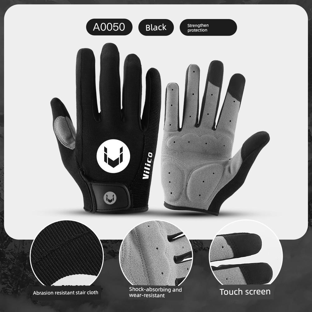 Pull-Up Full-Finger Gloves for Men and Women, Anti-Callus, for Barbell Lifting, Fitness Equipment Training, Non-Slip Cycling