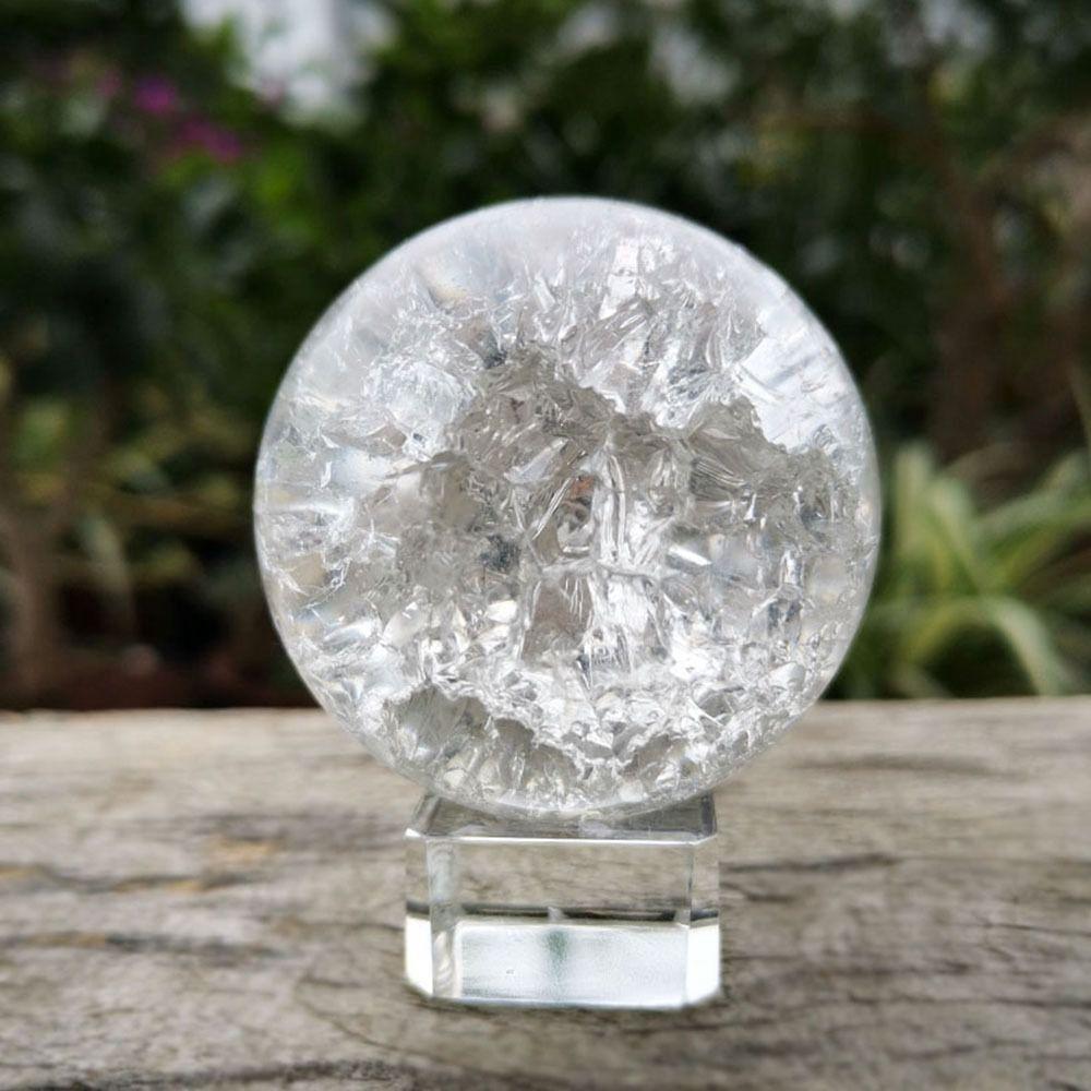 Transparent Handicraft Feng Shui Decorative DIY Crystal Ball Magic Sphere Glass Marble Ornament