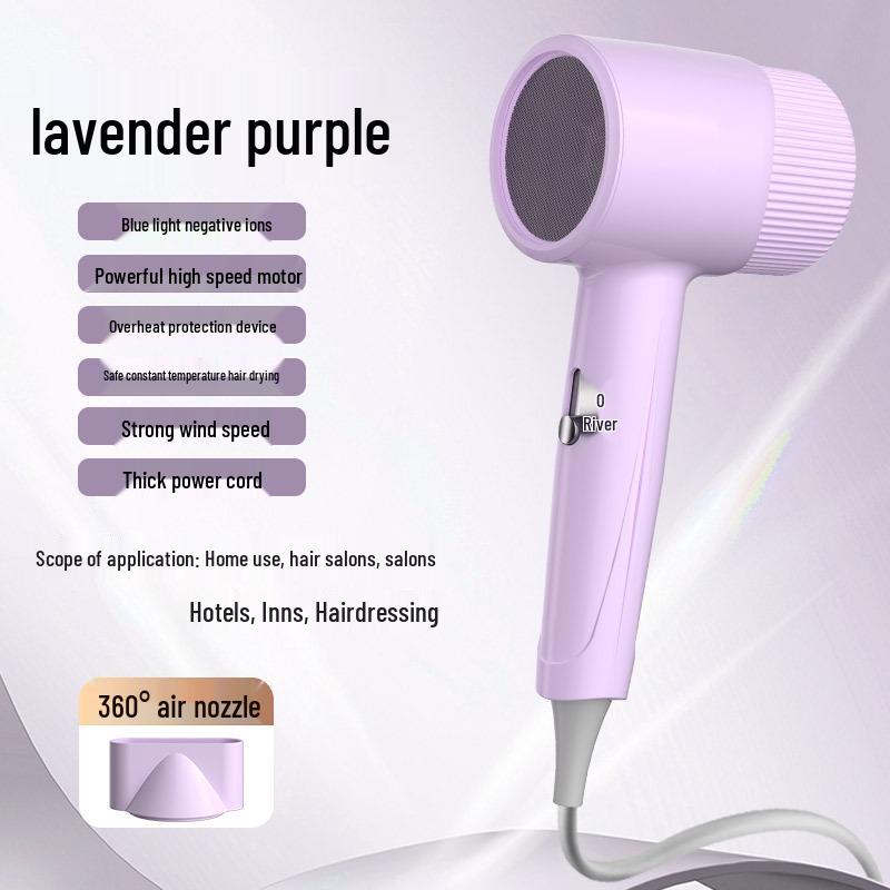 High Power Blue Light Negative Ion Hair Dryer with Strong Wind