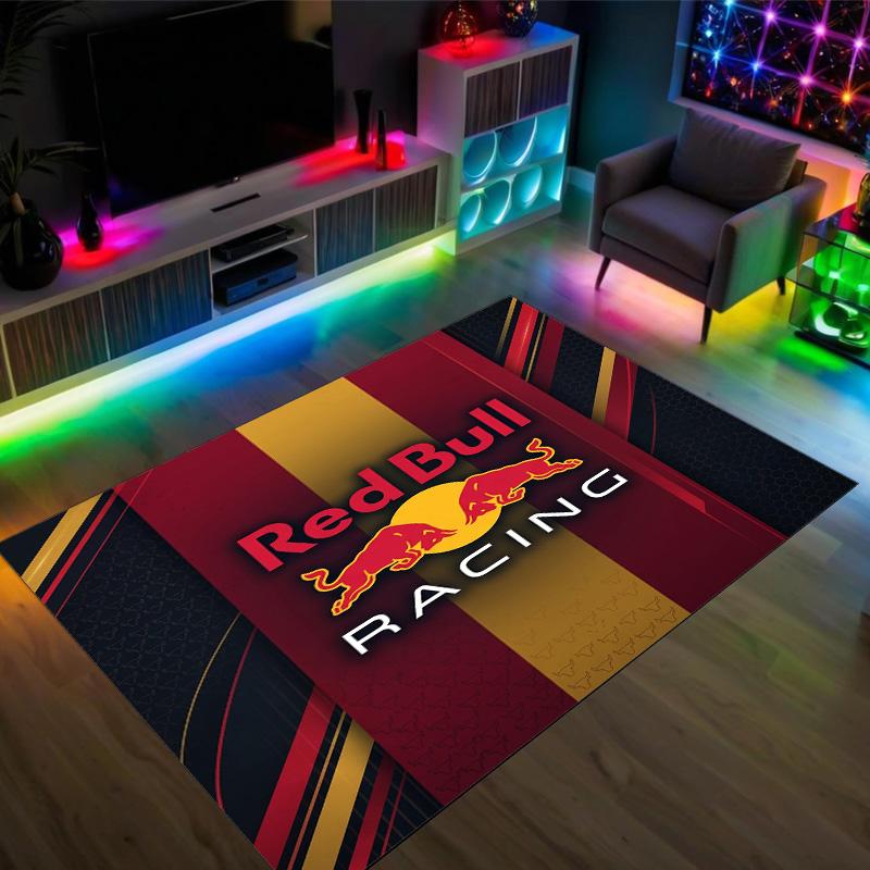 Дизайн Red Bull Racing Хрустальный Велюровый Ковер Уютный Не?Нескользящий ковер с принтом для спальни, гостиной, прихожей