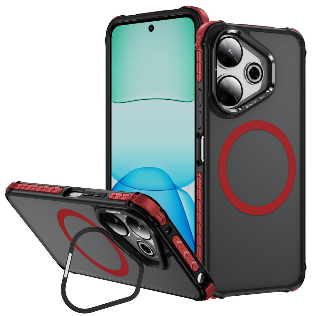 Чехол для телефона Redmi Магнитное крепление Ультратонкий Защита от падений Теплоотвод Крутой чехол для телефона Ощущение кожи Подставка Чехол для телефона
