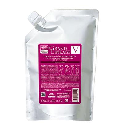 Увлажняющий шампунь Milbon Grand Linkage Velour Luxe, 1000 мл, (Для жестких/кудрявых волос)