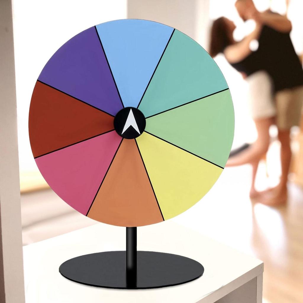 Настольный поворотный стол для призов Гладкая поверхность со стабильной подставкой Колесо фортуны для обучающей игры Супермаркеты Собрания Паб Карнавал