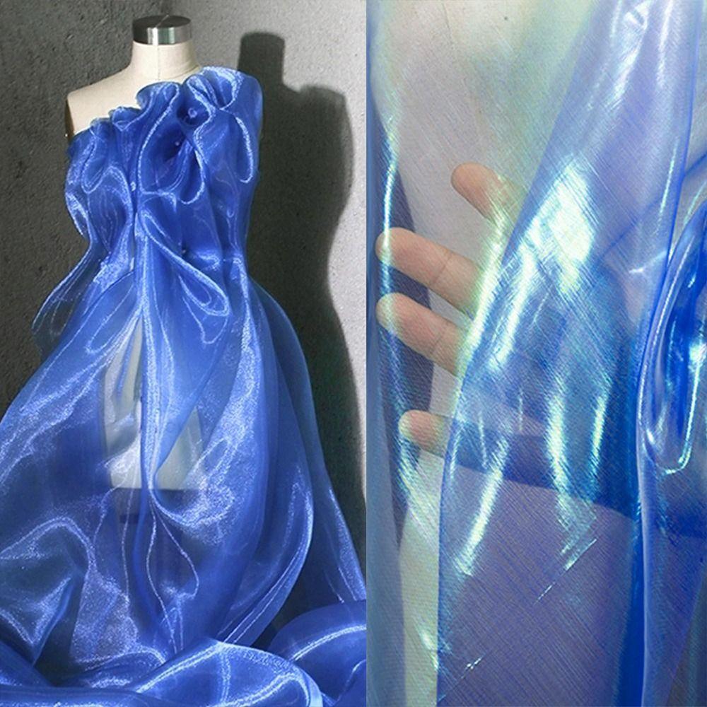 Thin Laser Tulle Shiny Organza Dresses Fabric Skirts Clothes Sewing Organza Fabrics  Designer