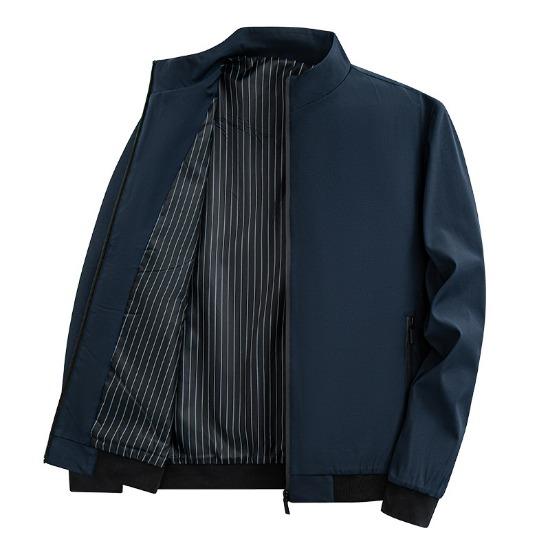 Флисовая куртка мужская куртка осень-зима воротник-стойка для мужчин среднего и пожилого возраста бархатный утолщенный кардиган большой размер хлопковое пальто для мужчин