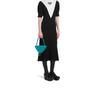 Prada Логотип Треугольник Гладкая Кожаная Сумка Через Плечо На Плечо Женские Сумки Сине-Зеленый 1BA315-2DX8-F0363