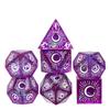 Cusdie Кубики с острыми гранями DND Узорчатые кубики D&D Настольные игры 7 Ручной работы Набор многогранных кубиков для ролевой игры Pathfinder