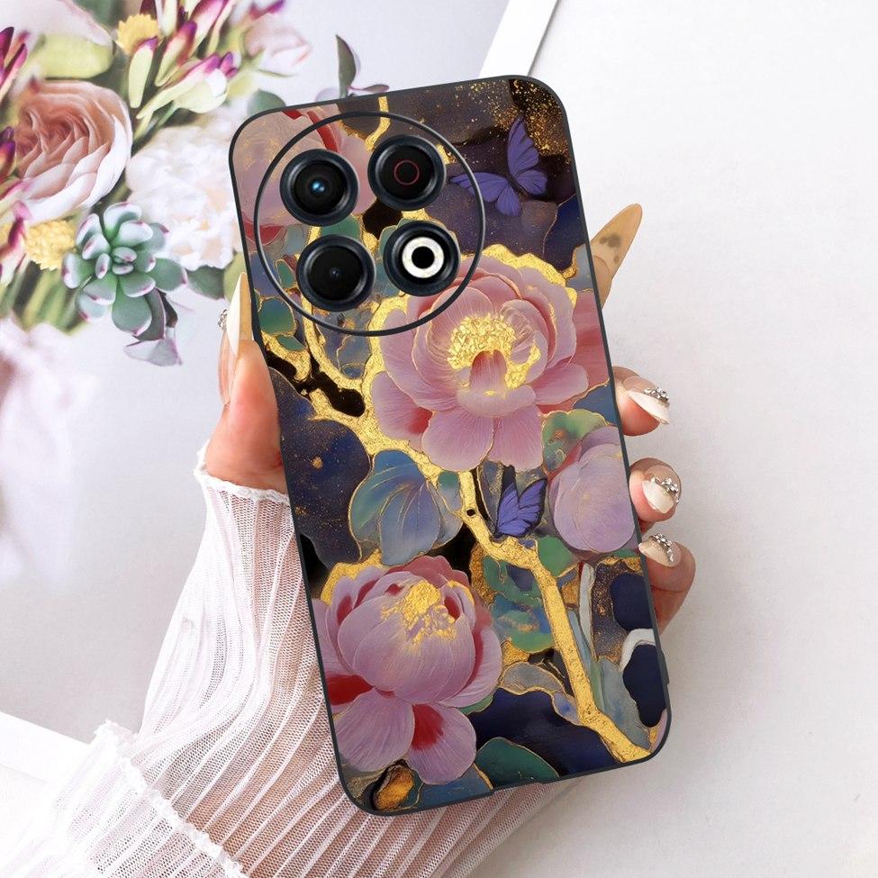 Чехол для телефона Tecno Spark 30 Pro 4G Cover KL7 Роскошный Модный Милый Кот Забавный Расписной Бампер Для Tecno Spark 30 Pro 4G Корпус