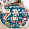 Re Zero Круглый ковер Ковер для гостиной спальни дивана игровой комнаты Декор Нескользящий коврик для пола