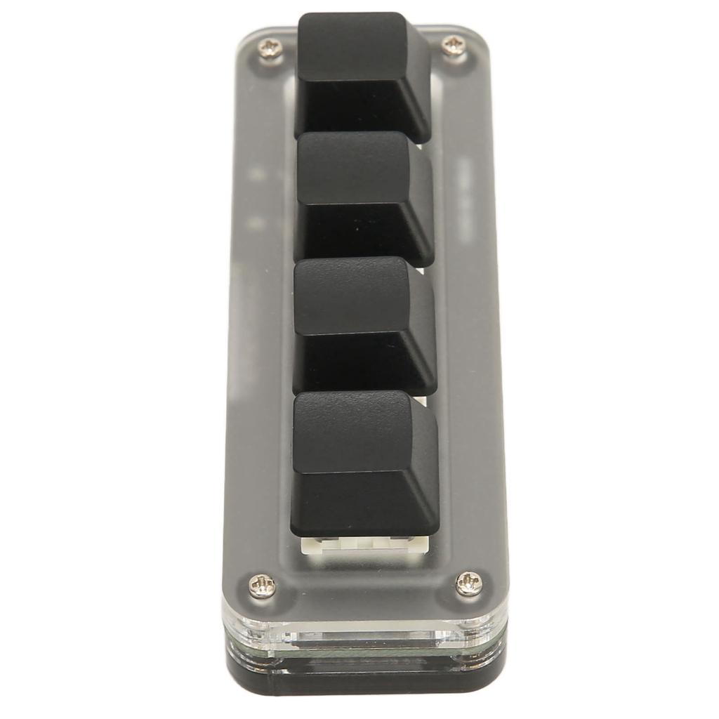 Programmable Keypad USB 4 Keys Mini Portable Mechanical Keyboard HID DIY Programmable Keyboard RGB