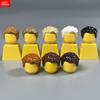 10 шт. Детали MOC Волосы Мальчика 1028 1115 4 см Тело Фигурки Носит Коричневый Черный Совместимы с Основными Конструкторами Игрушками