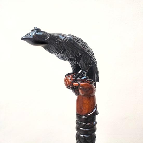 Деревянная трость, трость ручной работы с дизайном сокола, прочная трость, лучший подарок для отца, дедушки, матери, бабушки