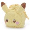 Takara Tomy Arts (TAKARATOMY A.R.T.S) Pokémon PokéPiece Plush Drawstring Bag, Pikachu Plush, Approximately 18cm Tall