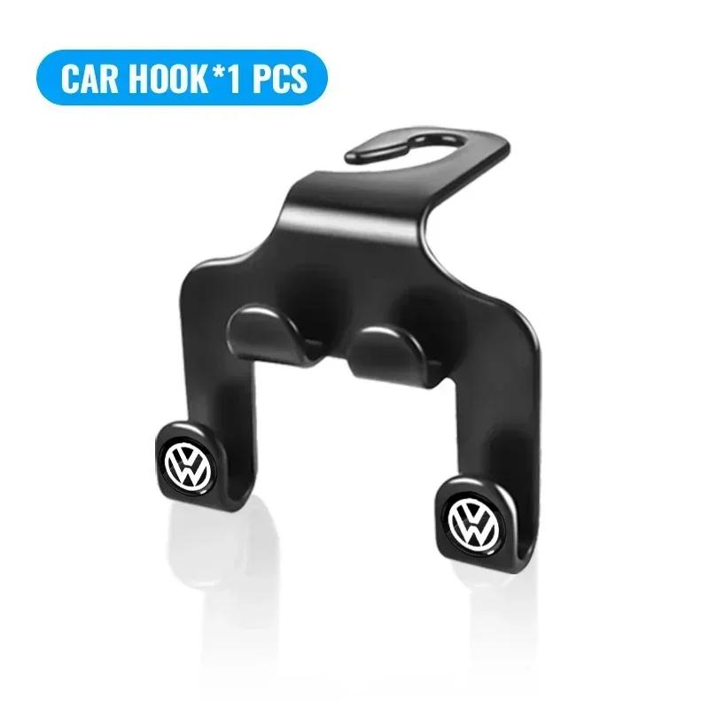 Cars 2025 Hot For Volkswagen Car Seat Headrest Hook Hanger Storage Organizer Coat Handbag Hook For Volkswagen R-Line GTI T5 Golf