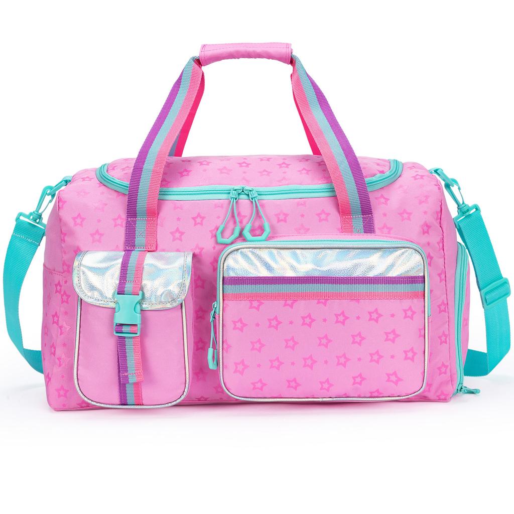 Kids Duffle Bag Girls Women Travel Bag Gifts Overnight Bag for Girls Women Tote Sleepover Bags for Girl Gym Dance Bags with Shoe