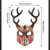 Маска из кости оленьих рогов со съемными ремешками Реквизит для косплея Stranger Аксессуар для костюма на Хэллоуин Готическая экипировка для ролевых игр