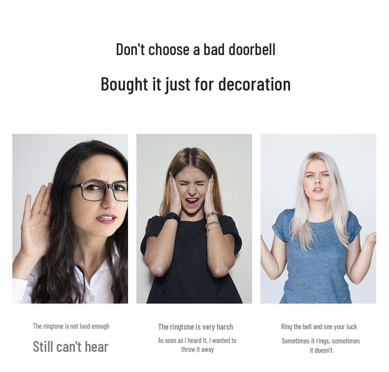 Новый беспроводной дверной звонок с самопитанием, громкий 433 МГц для склада или использования на улице в вилле