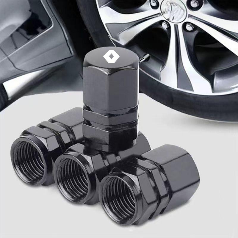 Metal Car Wheel Tire Valve Caps Air Stem Covers For Renault RS Megane 2 3 4 Trafic Scenic 2 Clio Captur Twingo QM6 Accessories R222