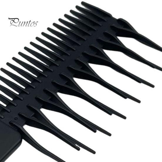 Anti-knotting Wet Hair Comb with Grooved Handle Fine Wide Teeth Anti-static Detangling Comb Men Women Short Long Curly Thin Thick Hair Detangler