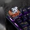Милые Кошачьи Смоляные Кейкапы Персонализированные Совместимые с Cross Switch для Механической Клавиатуры DIY Запасные Аксессуары