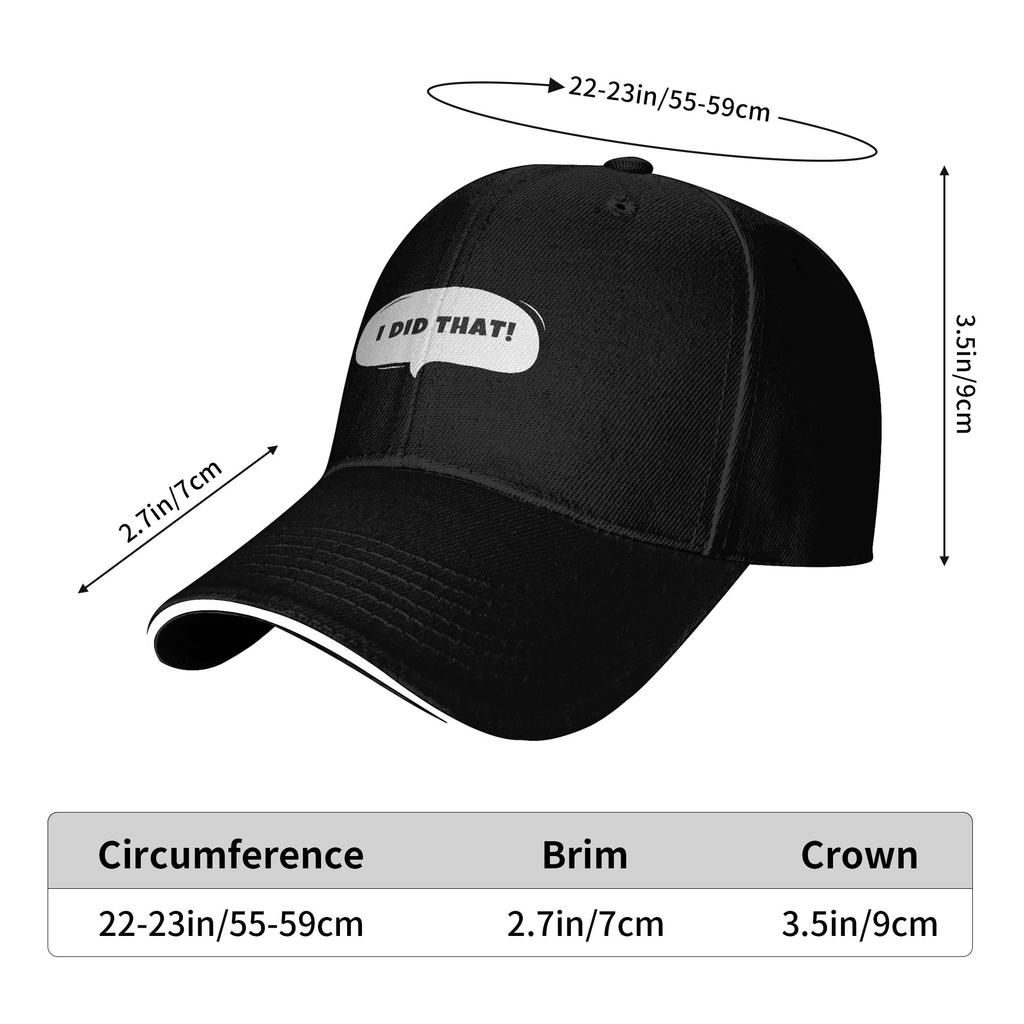 I Did That Sun Baseball Cap Summer Classic Trucker Hat For Unisex Unisex Hiking Fishing Snapback Cap