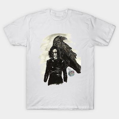 Футболка женская Crow Harajuku Print Kawaii футболка летняя с коротким рукавом женская футболка топ футболка