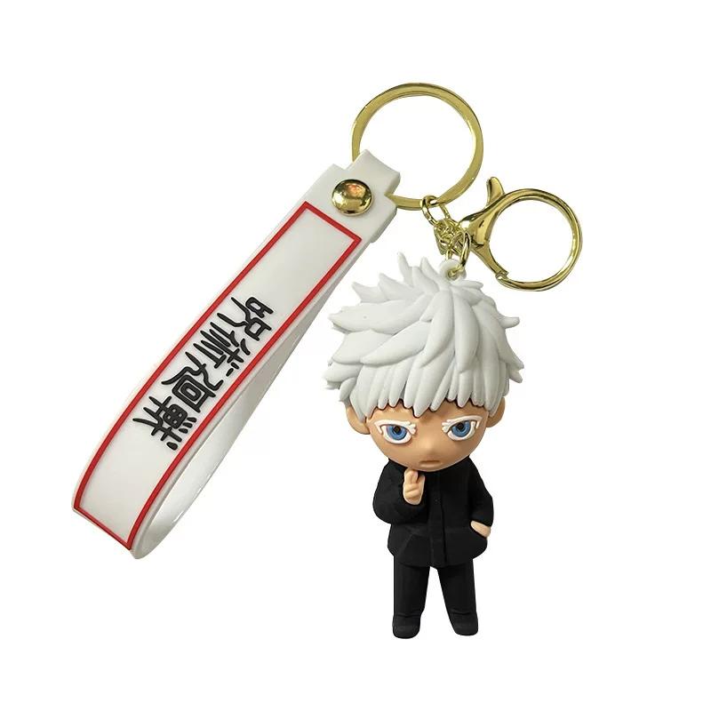 Брелок-фигурка на подставке Jujutsu Kaisen, Гобедзи Юдзи Мультяшный Подвеска-декор для Автомобиля Рюкзака