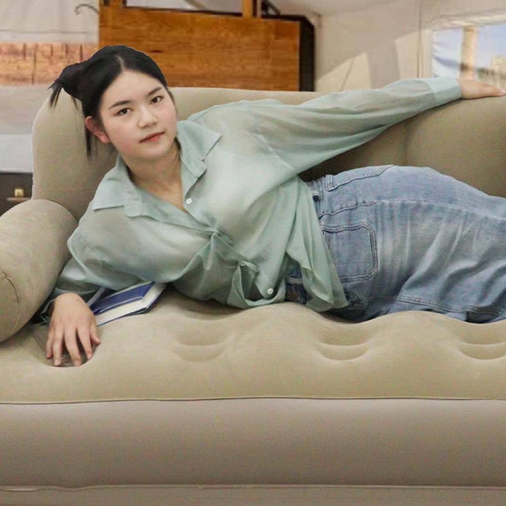 Надувной диван с насосом, герметичный клапан, шезлонг, надувной диван для кемпинга, складная кровать для улицы, пляжа, путешествий, походов, дороги