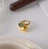 Yori 678# Кольцо-капля из ракушки, литое, для женщин, с покрытием PVD 18K, гипоаллергенное, ювелирный подарок, новое