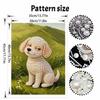 Pearl painting kit cute puppy dog handmade DIY home decoration painting