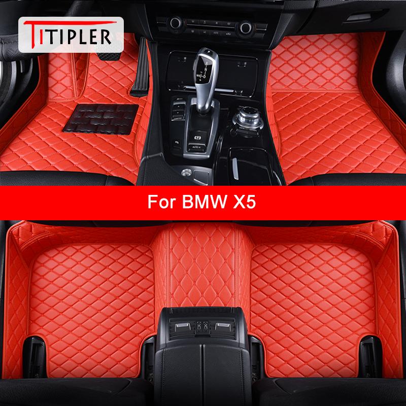 TITIPLER изготовленные на заказ автомобильные коврики для BMW X5 E53 E70 F15 G05 X5M, автомобильные аксессуары, нога