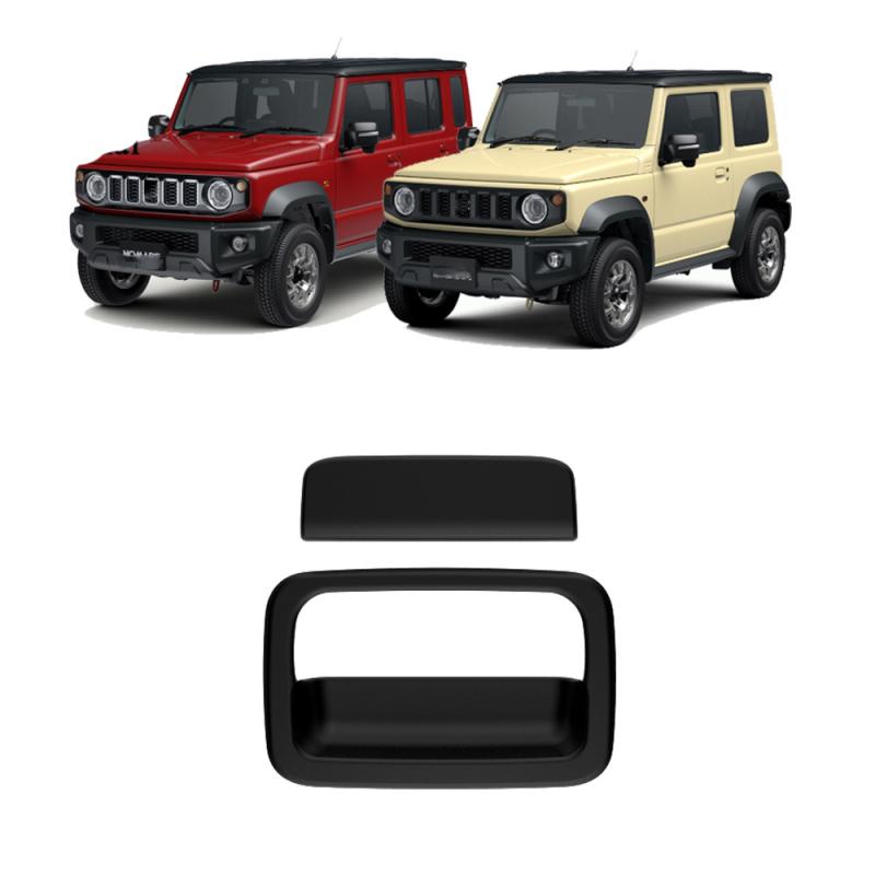 Для Suzuki Jimny 2018-2025 JB74 JB64 ABS Черный хром Кольцо Ручки Задней Двери Багажника Накладка Декор Аксессуары для Автомобиля
