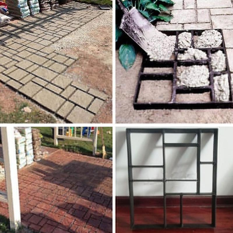 9Styles Садовый декор Мощение Садовая дорожная форма DIY Подъездная дорожка Бетонная ступенька Тротуарная форма