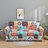 Printed Sofa Cover Stretch Couch Cover Sofa Slipcover Furniture Protector with Skid Foam Sticks and Elastic Bottom for Kid, Pets